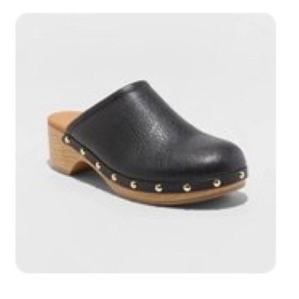 Universal Thread studded clogs; black; 7.5; worn a few times